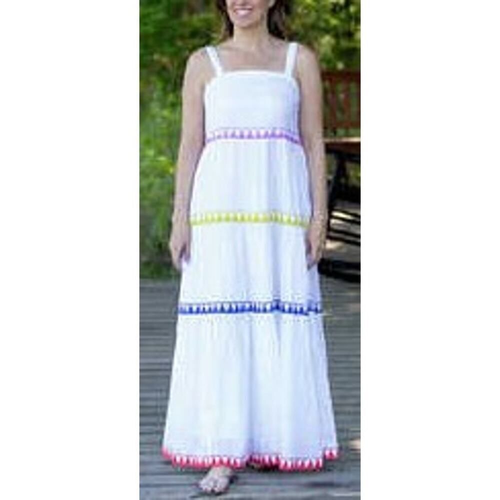 Oliphant Salsa Tiered Maxi Dress Sz. S - Picture 2 of 7